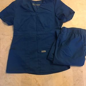 Royal Blue XS Greys Anatomy scrubs